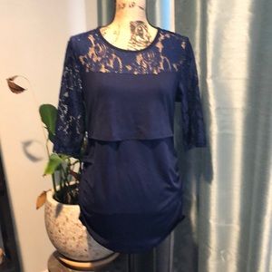 NWT, Lace maternity/nursing top